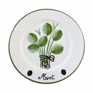 Made in Portugal Gold Creations 8” “Mint” Tidbit Dish